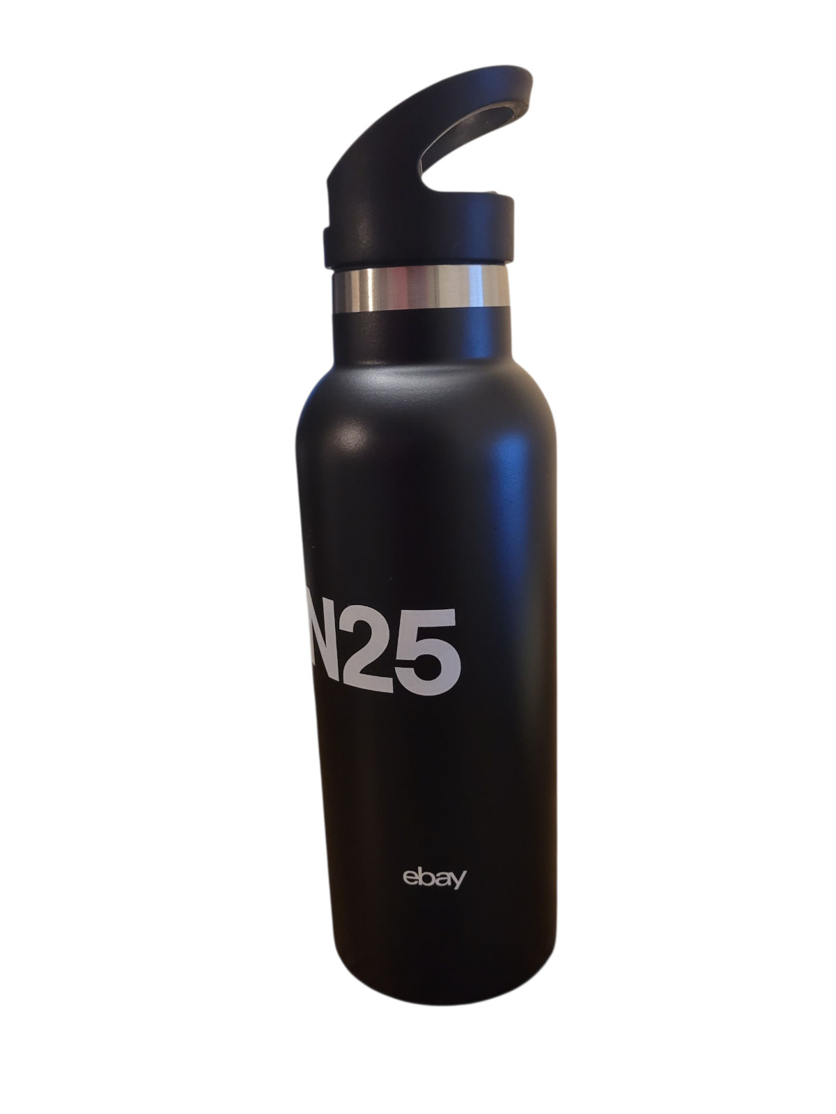 Ebay Open 2025 Insulated Water Bottle - Swag - Black w/ Straw - New! Limited Ed.