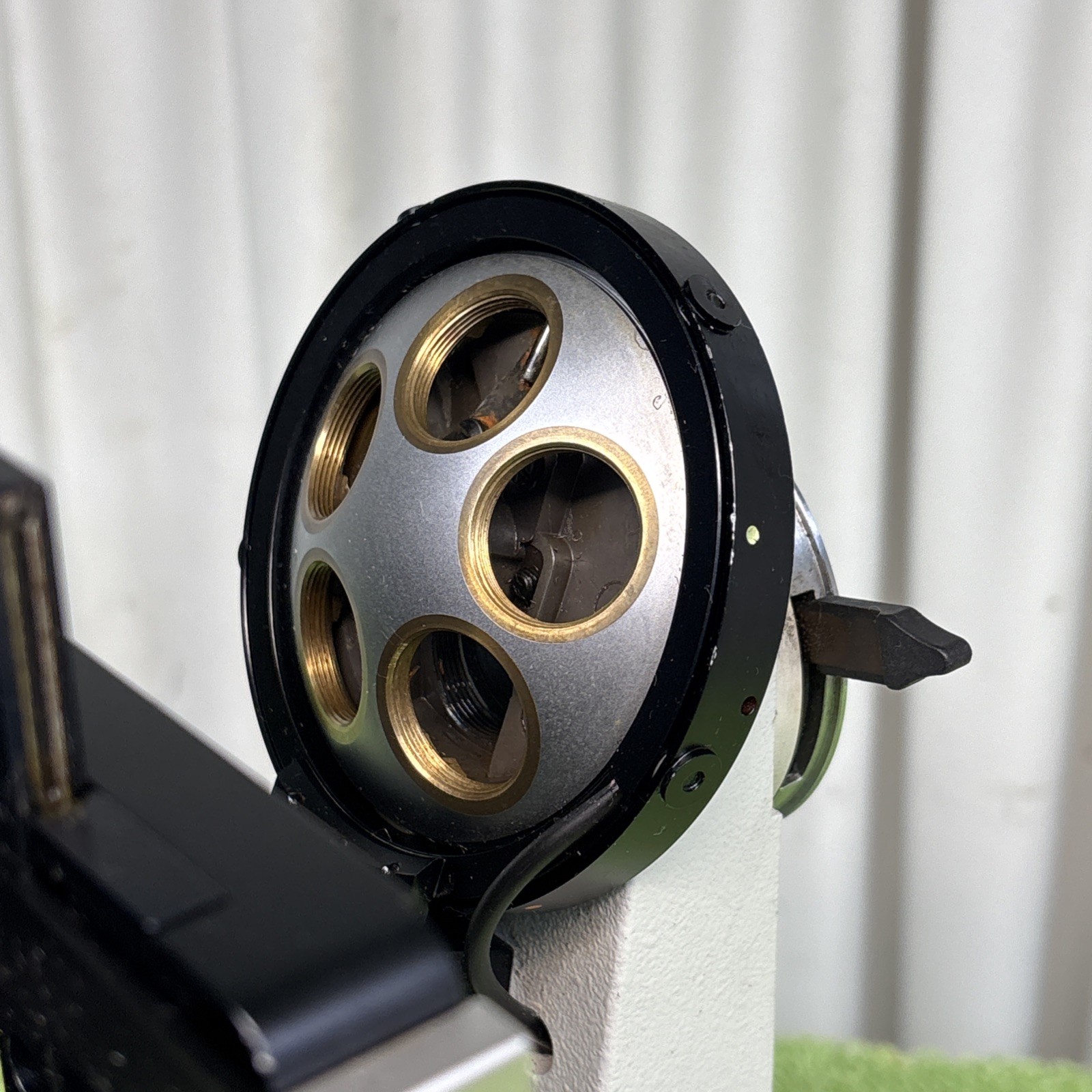 Ernst Leitz Wetzlar Microscope fluorescence? stage rotating mirrored condenser?