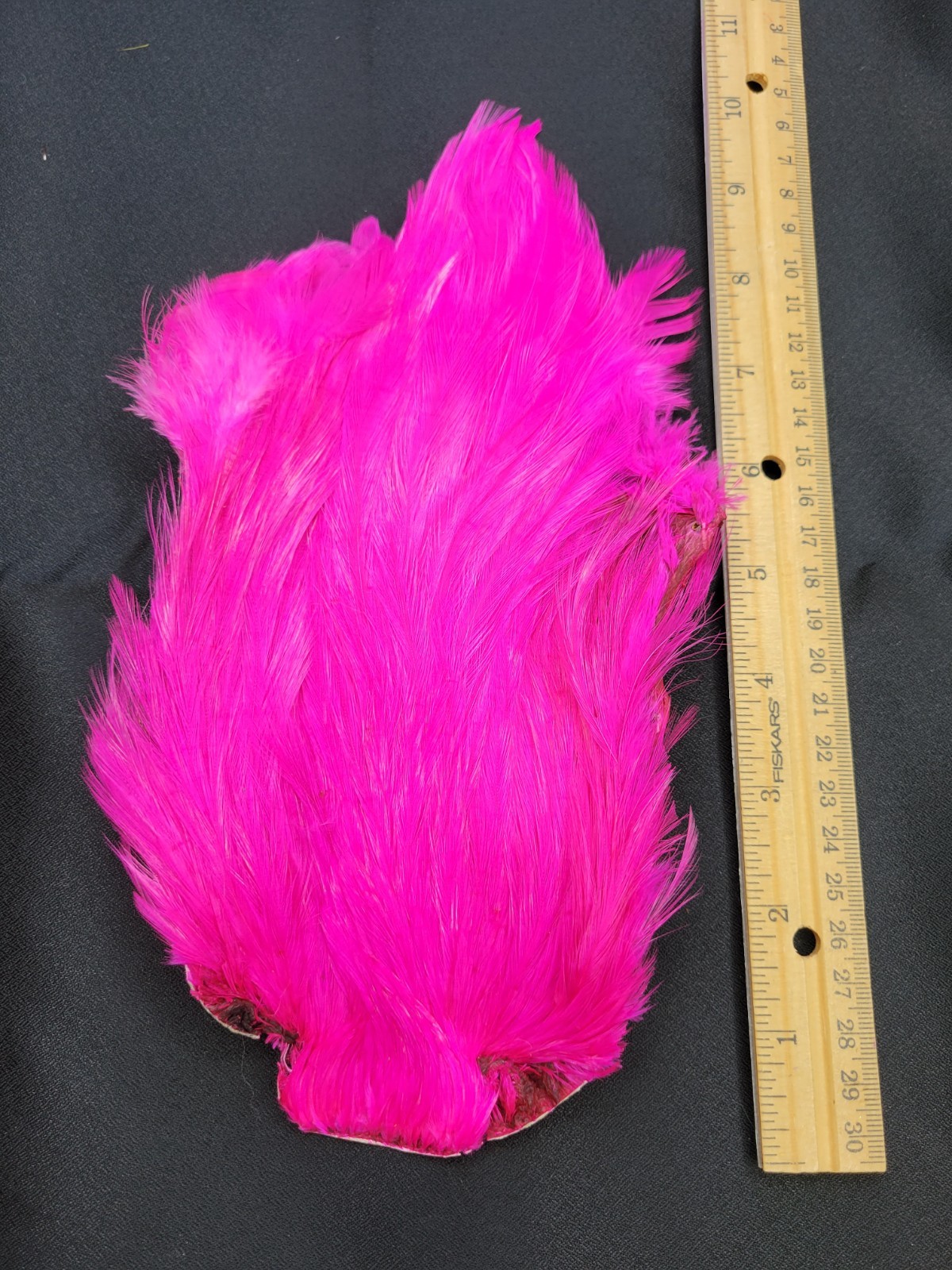 Lot 49,  Top Quality  PINK India Rooster Streamer Neck Cape Feathers