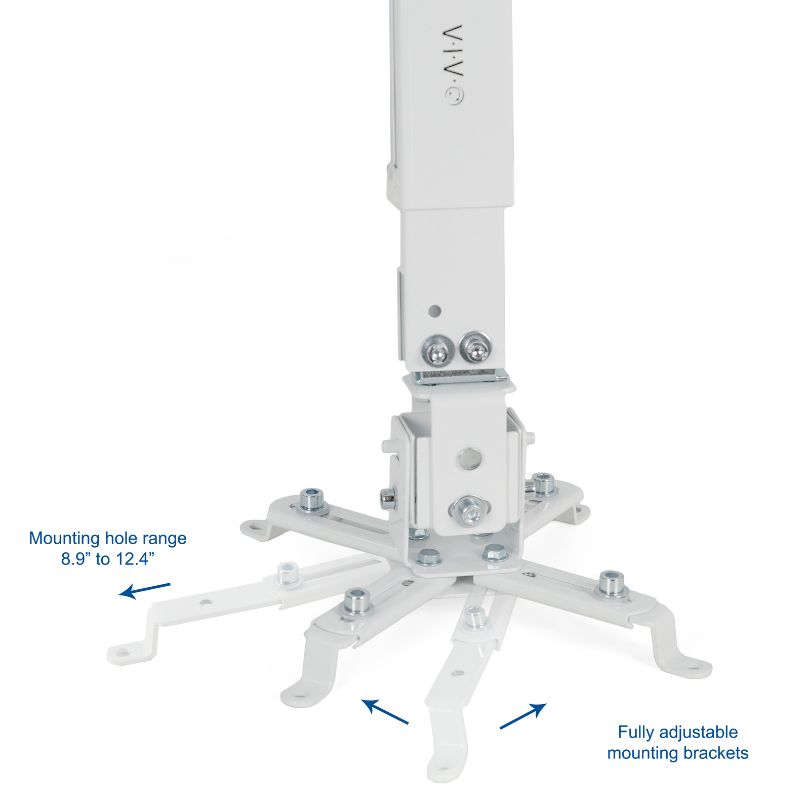 VIVO Universal Adjustable Wall Ceiling Projector Mount Extend Length Projection