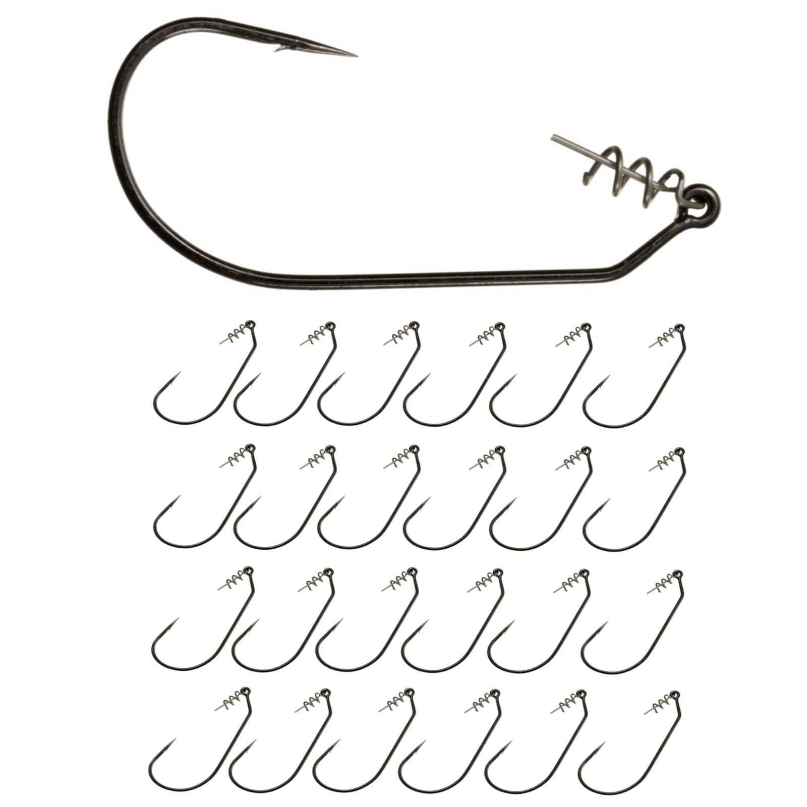 Reaction Tackle Swimbait Hooks 25 Pack Ultra Sharp EWG Soft Plastics Bass Hook