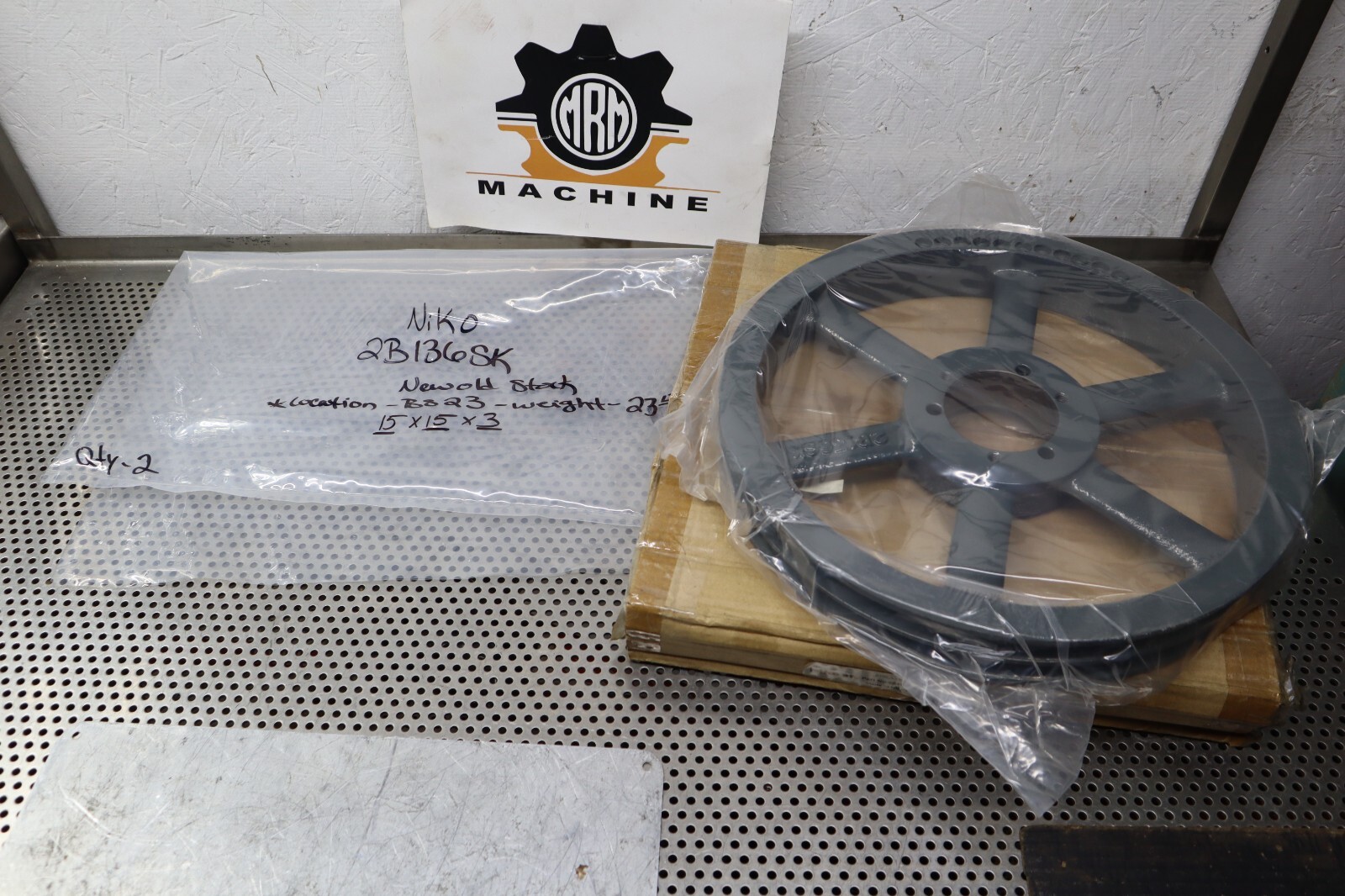 Niko PT 2B136SK 2-Groove Sheave New Old Stock See All Pictures