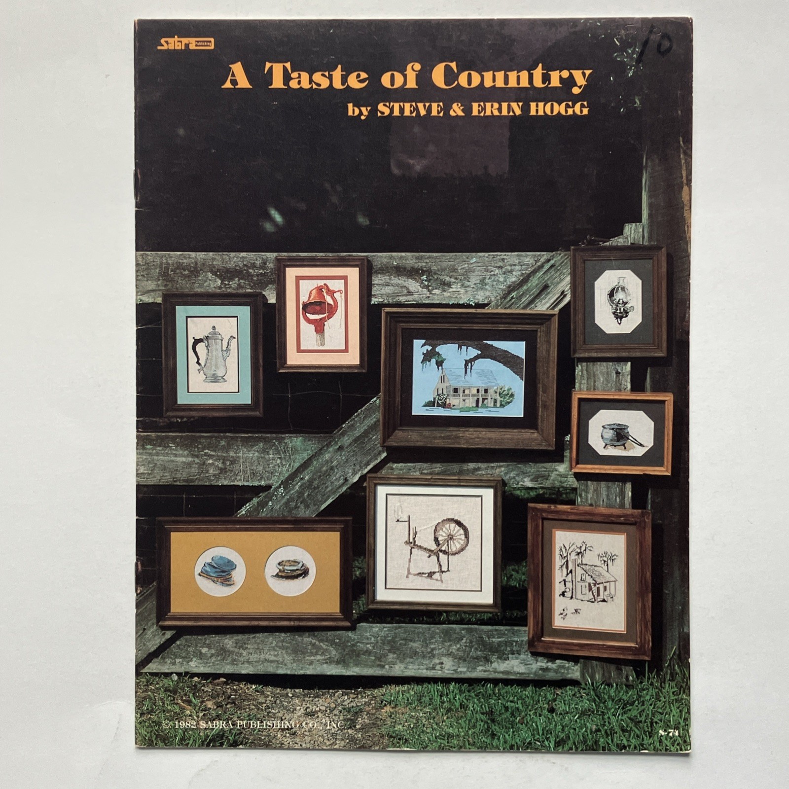 VTG Sabra Publishing S-74 A Taste Of Country Counted Cross Stitch Patterns 1982