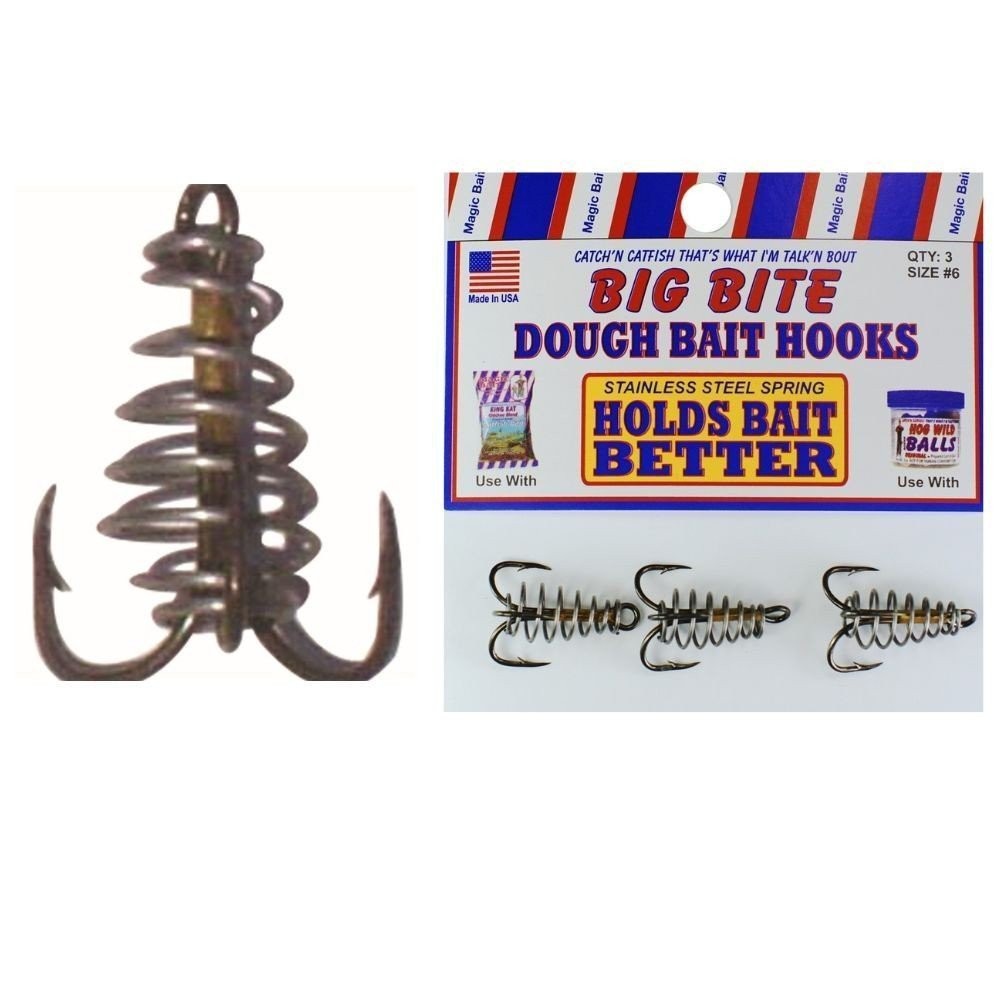 Magic Dough Bait Treble Spring Fishing Hook 3 Package