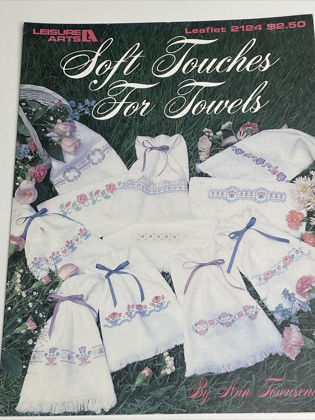 Leisure Arts Soft Touches For Towels Leaflet 2124 Cross Stitch Pattern