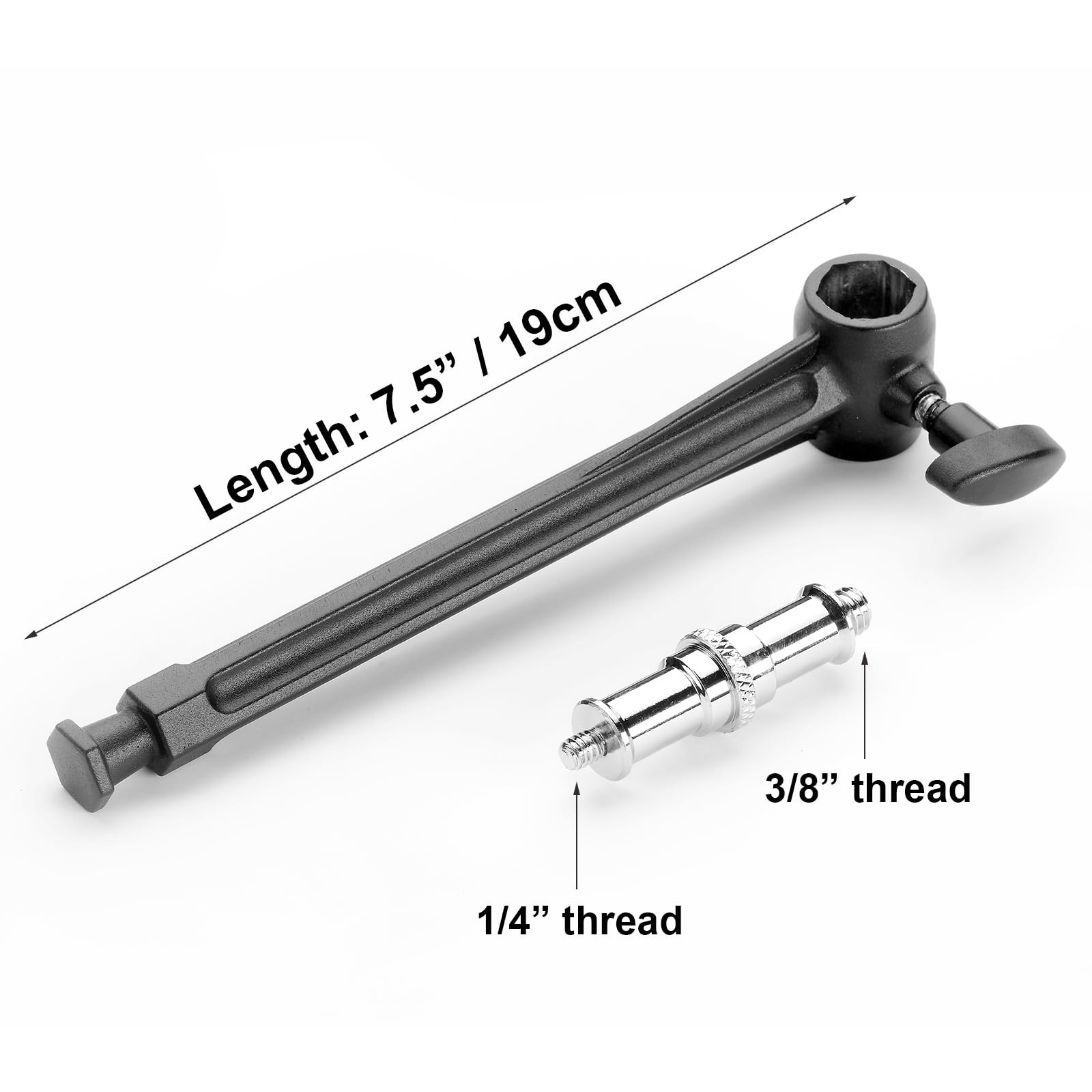 PHOCUS 6" Super Clamp Extension Arm with Universal Adapter Spigot for Mountin...