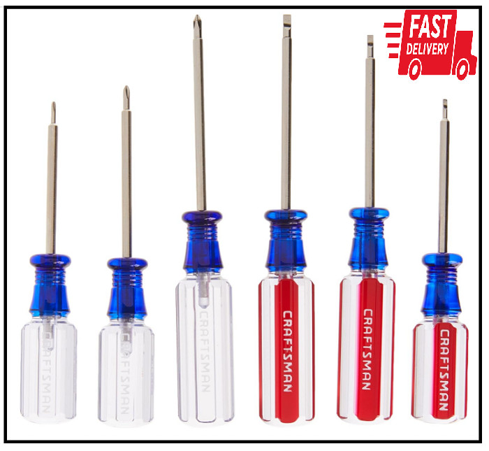CRAFTSMAN Small Screwdiver Set, 6Piece Jewelers Set (CMHT65043)
