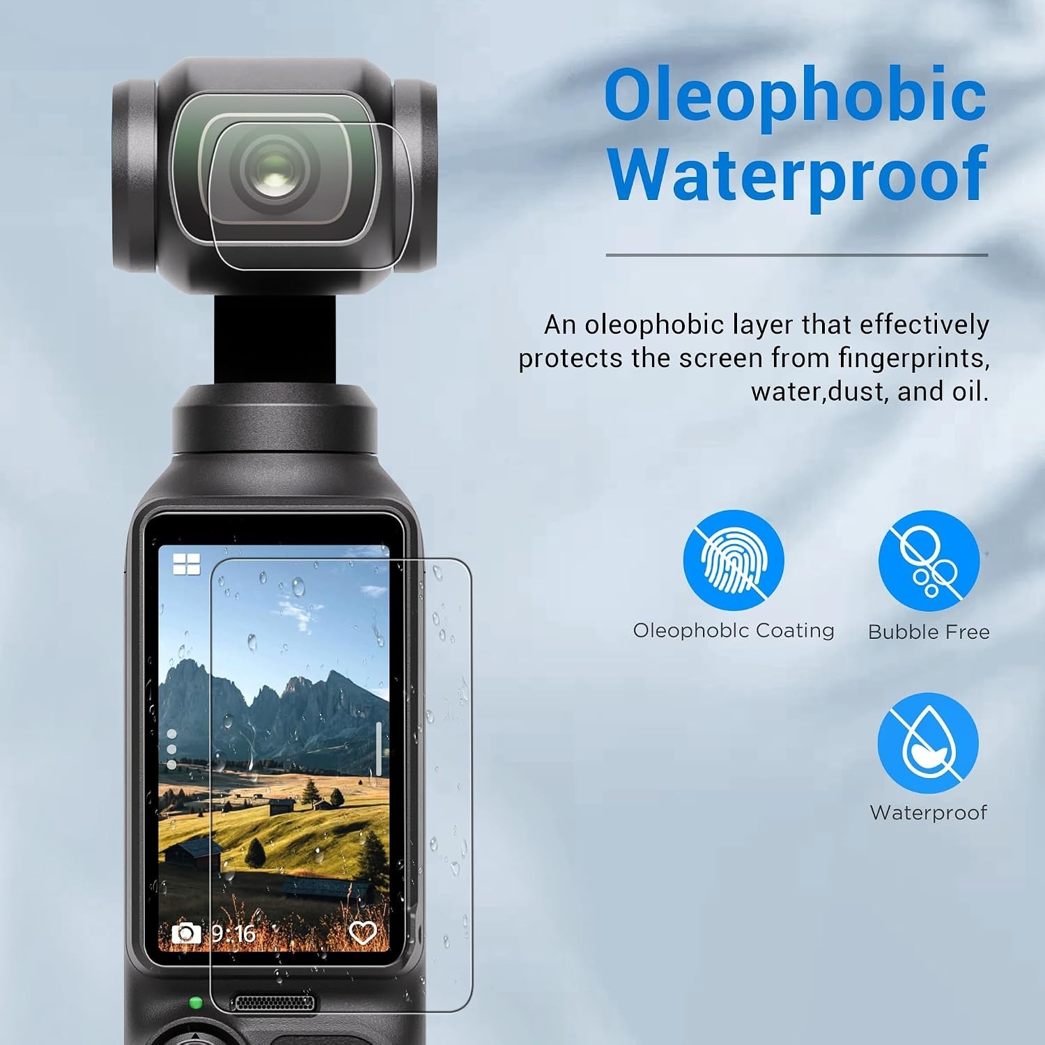 Scratch Resistant and Waterproof Protection for DJI Osmo Pocket 3/4 - 2PC Set