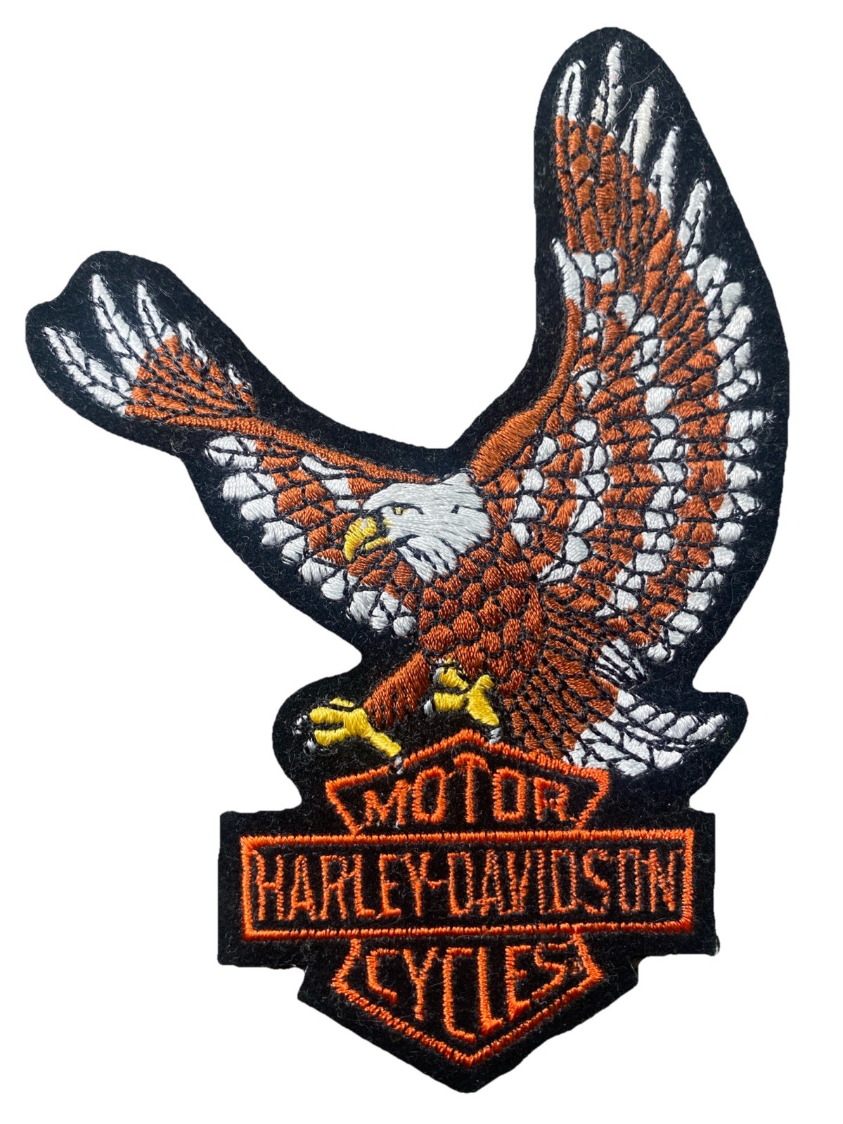 Harley Davidson Motor Cycles Patch Embroidered Eagle 3.5” x 5”