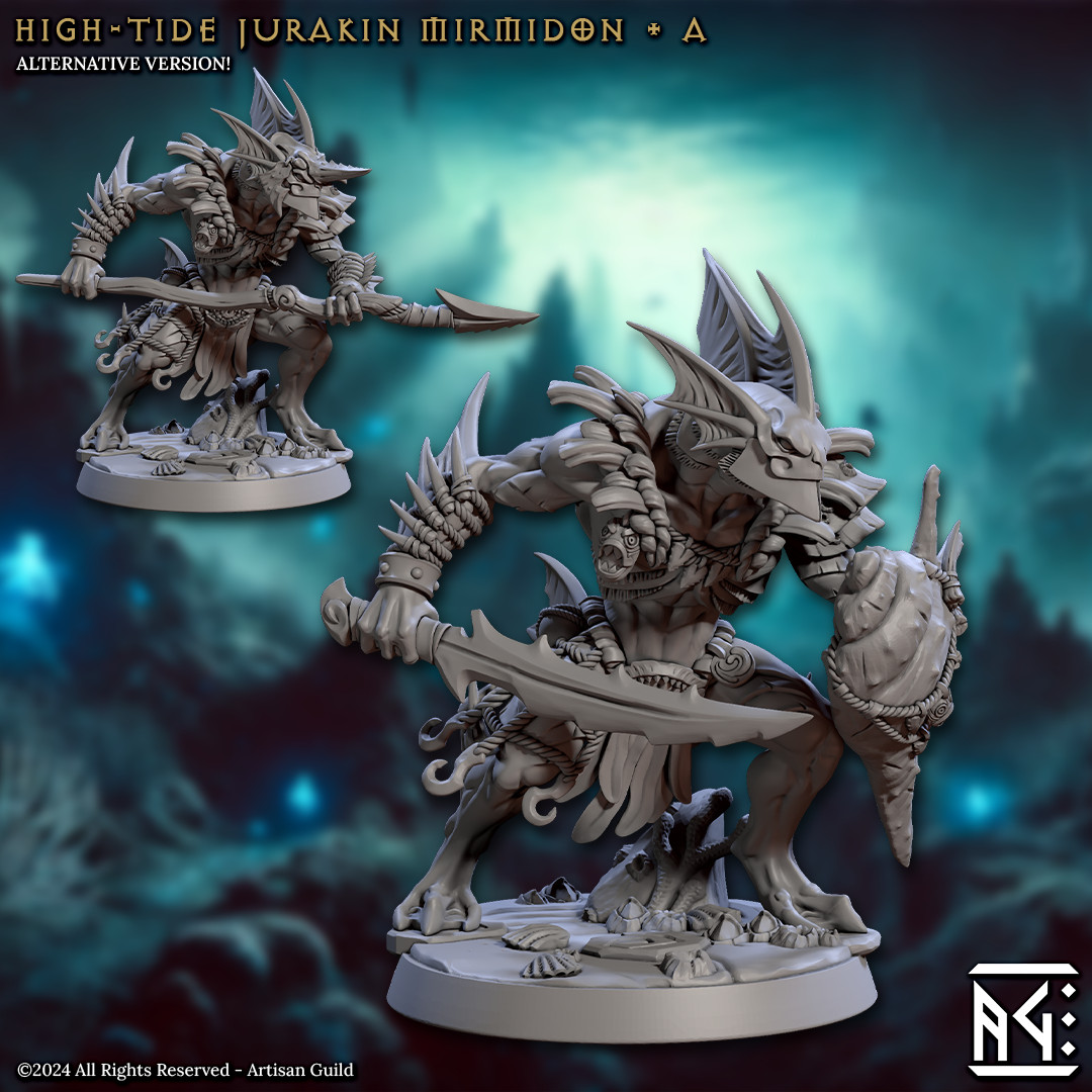 Mirmidon Fighter A - Monster - Artisan Guild - Dungeons and Dragon