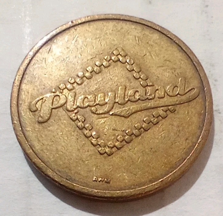 Playland Arcade Game Token Genesee Valley Mall Flint MI Michigan