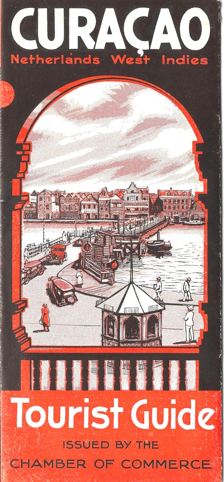 1930's Tourist Fold-Out Travel Booklet - CURACAO Netherlands West Indies