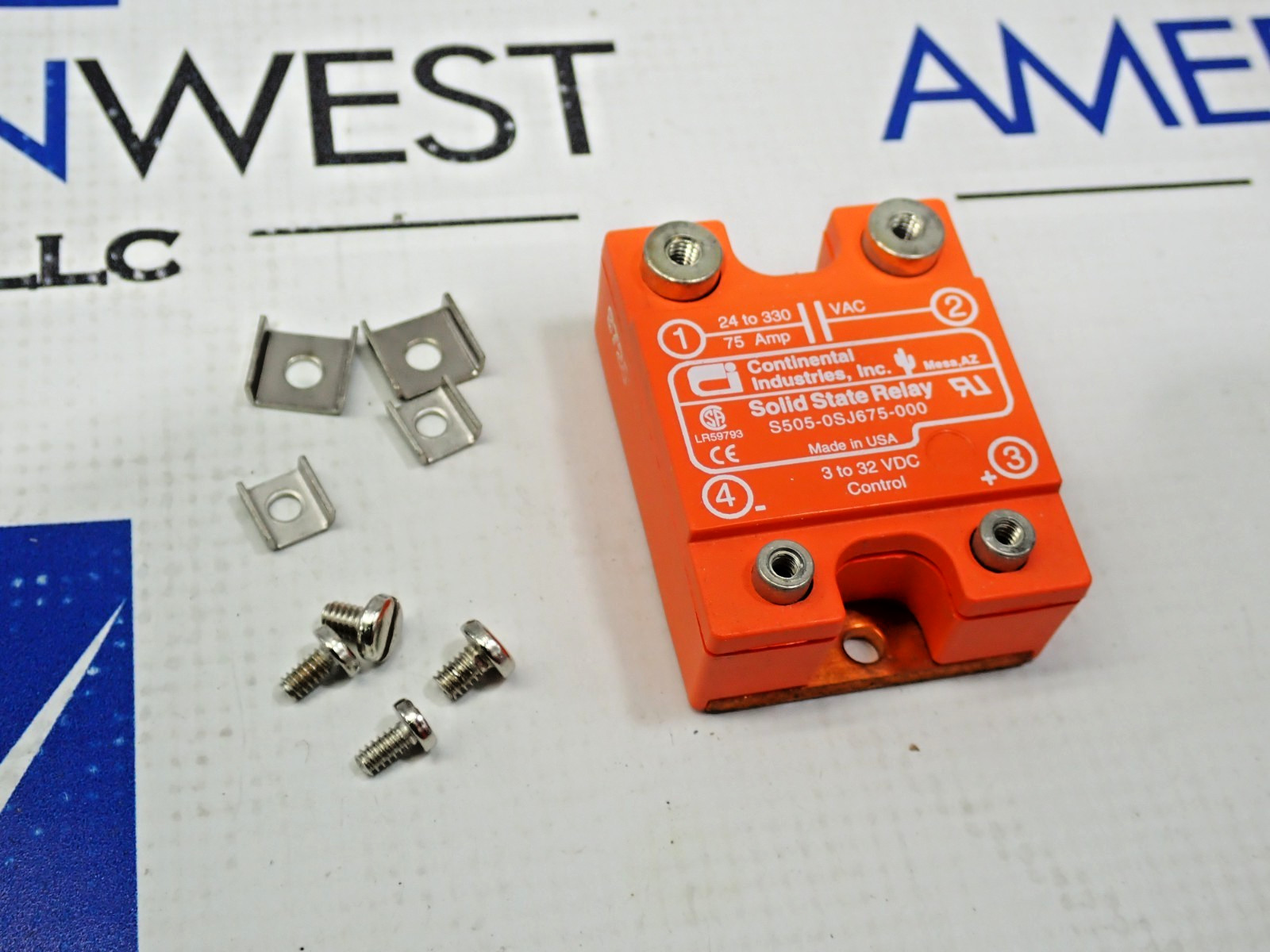Continental Industries S505-0SJ675-000 Solid State relay NEW