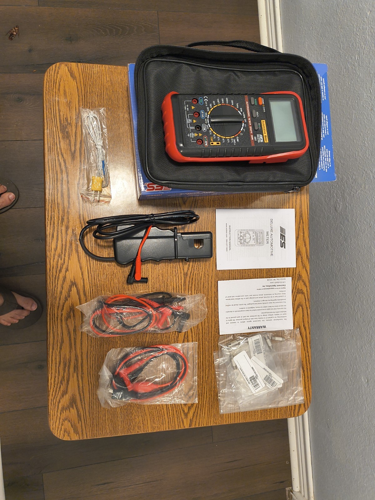 Electronic Specialties 585K Deluxe Automotive Meter with RPM, Temperature, & Fus