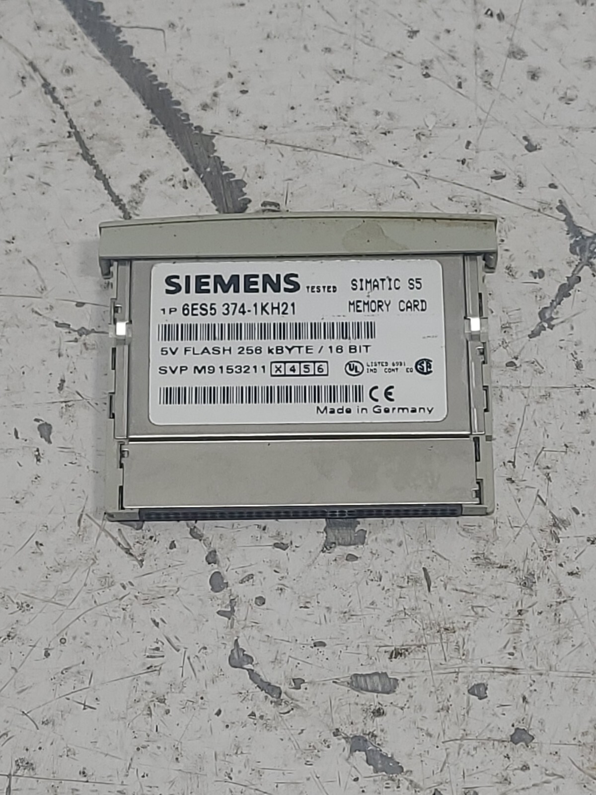 Siemens Simatic S5 Memory Card 6ES5 374-1KH21 5V Flash 256 Kbyte / 16 Bit