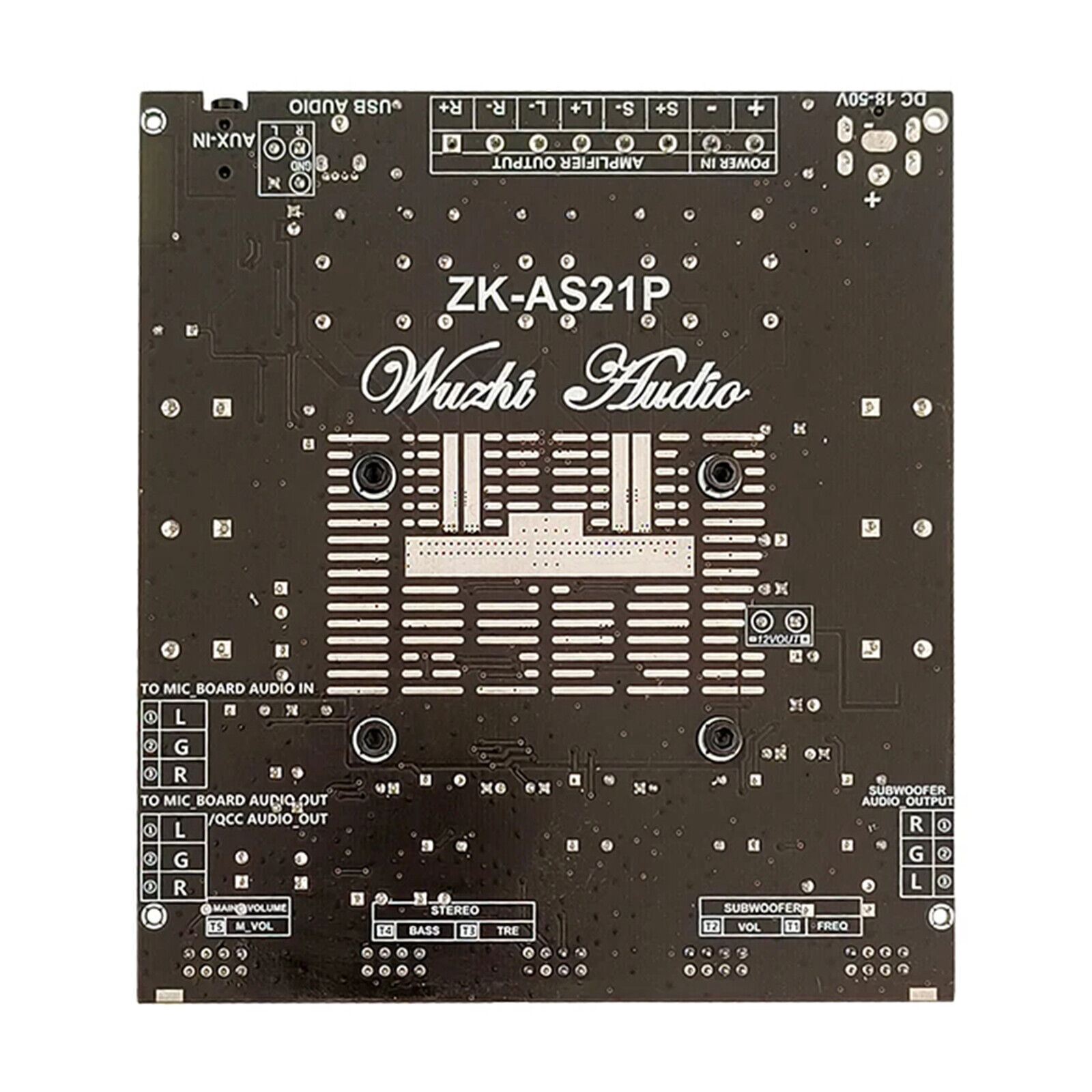 ZK-AS21P 2.1 Bluetooth HiFi Audio Power Amplifier Module High Performance AmpsB