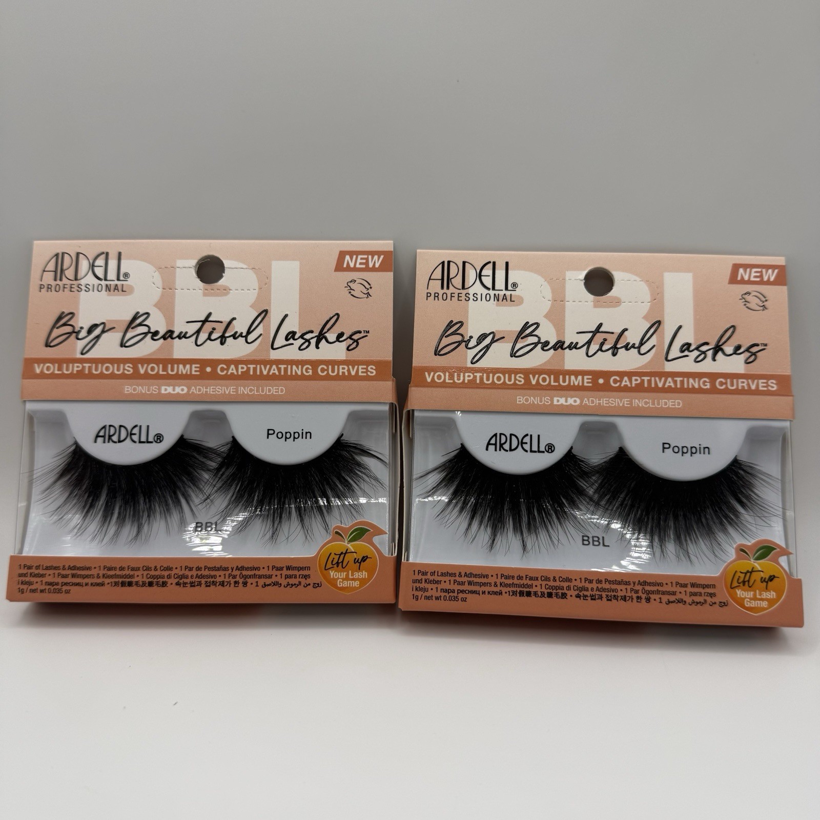Ardell Big Beautiful Lashes Poppin BBL Pair w/ Adhesive Voluminous