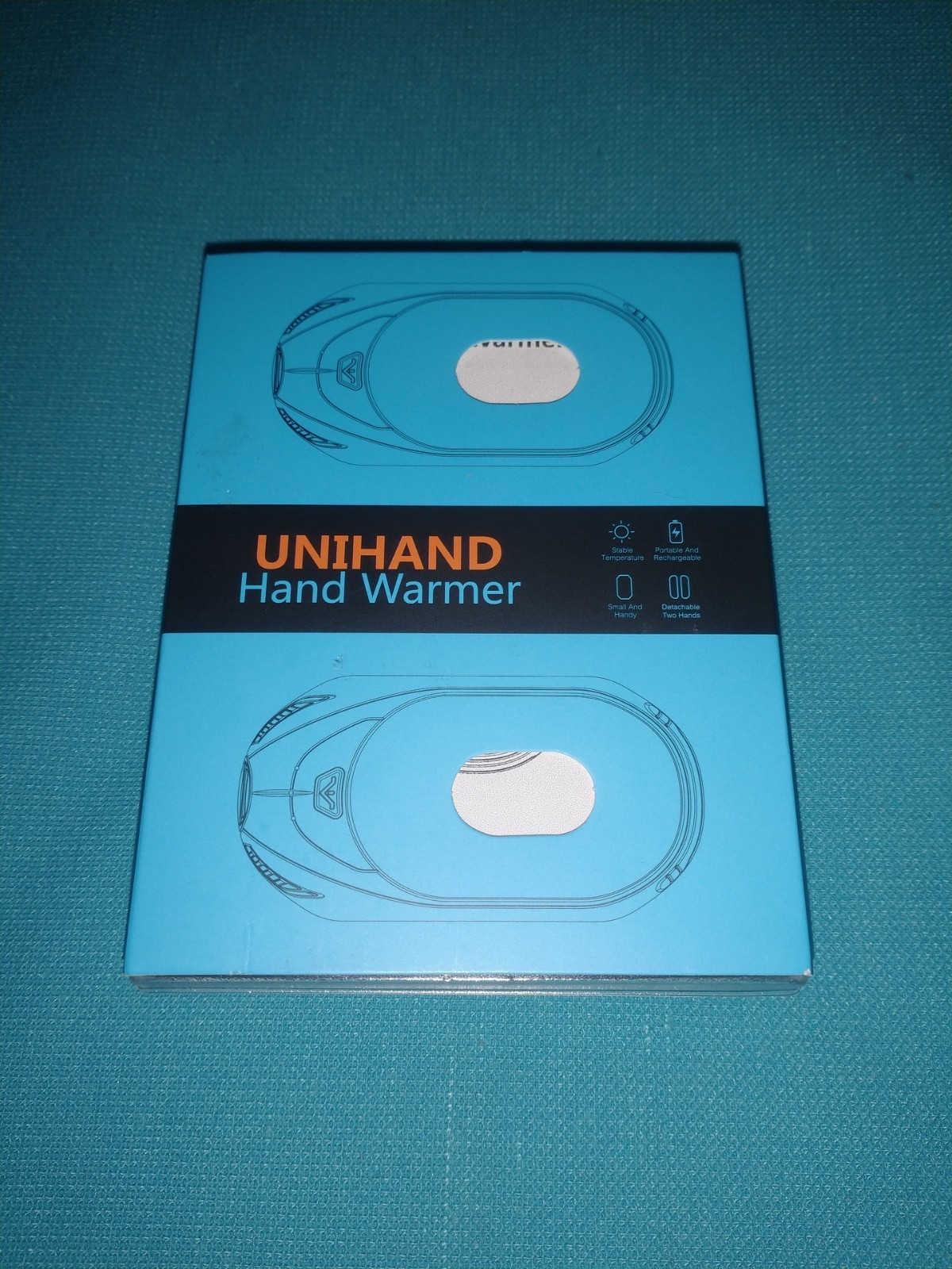 PAIR of UNIHAND ELECTRIC HAND WARMERS Model AOY-768 USB-C Rechargeable 95°-130°F