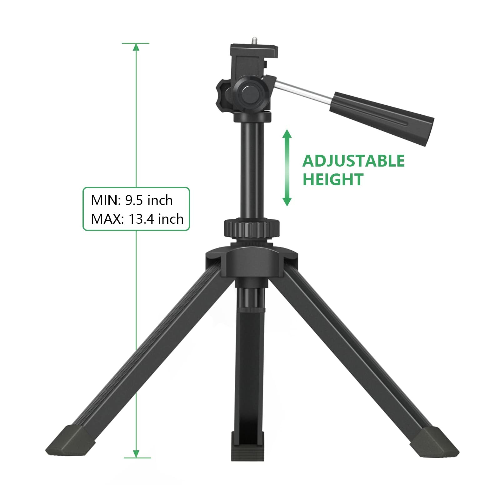Compact Tabletop Tripod for Spotting Scope Monocular Camera Projector, Adjust...