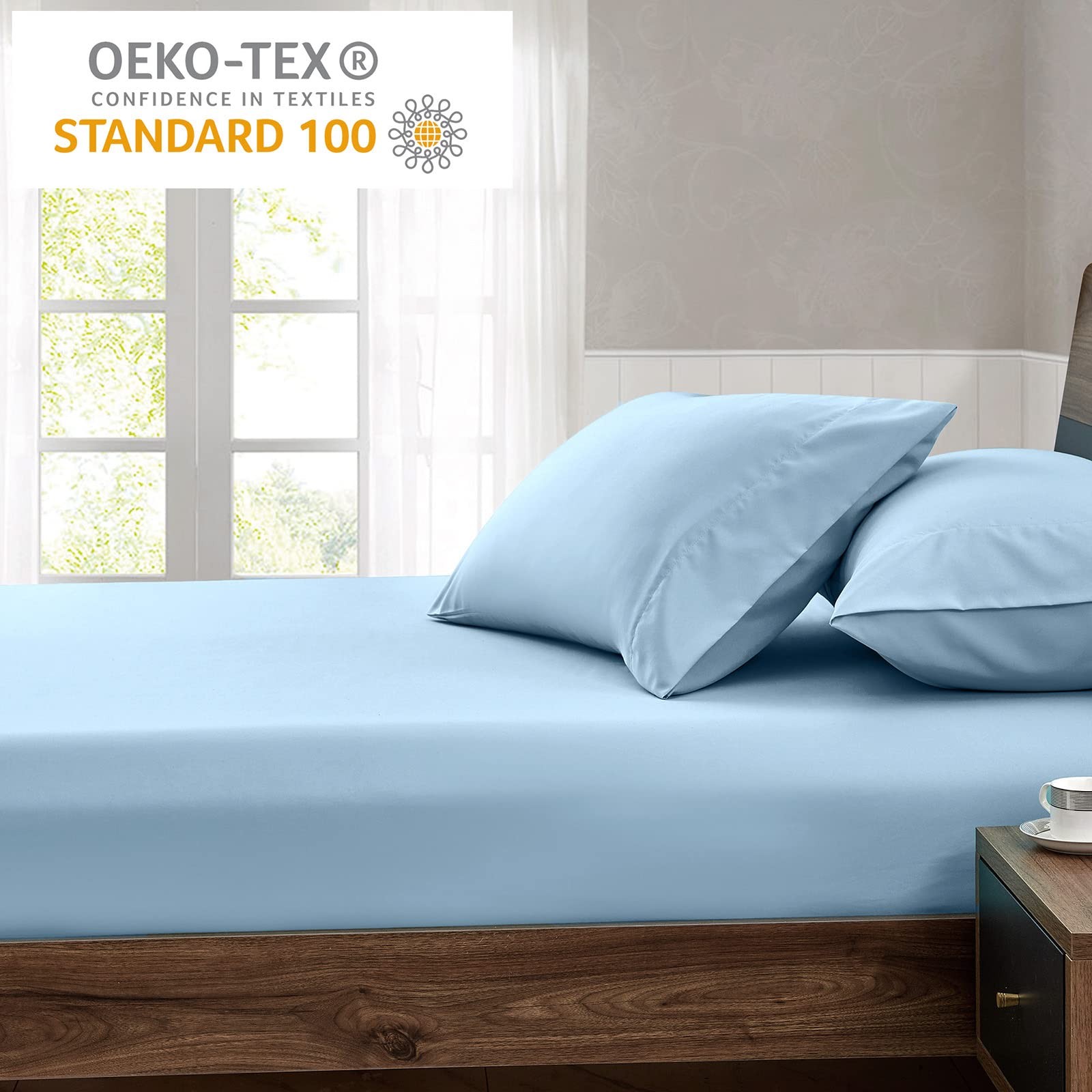Full Fitted Sheet - Hotel Quality Fitted Sheet - Ultra Soft & Breathable - Br...