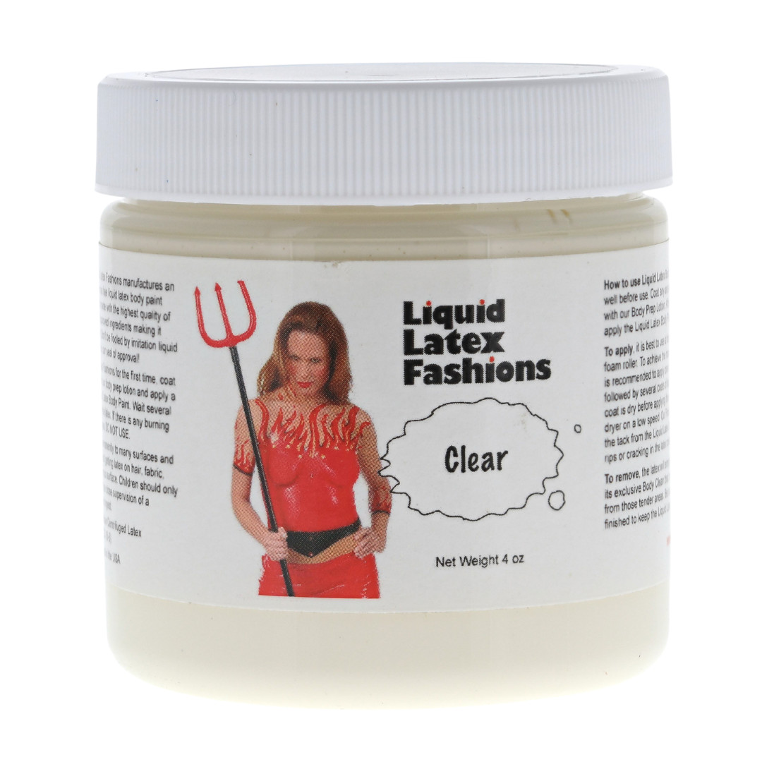 Clear 4 Fl Oz - Liquid Latex Face and Body Paint, Halloween SFX, Cosplay Art