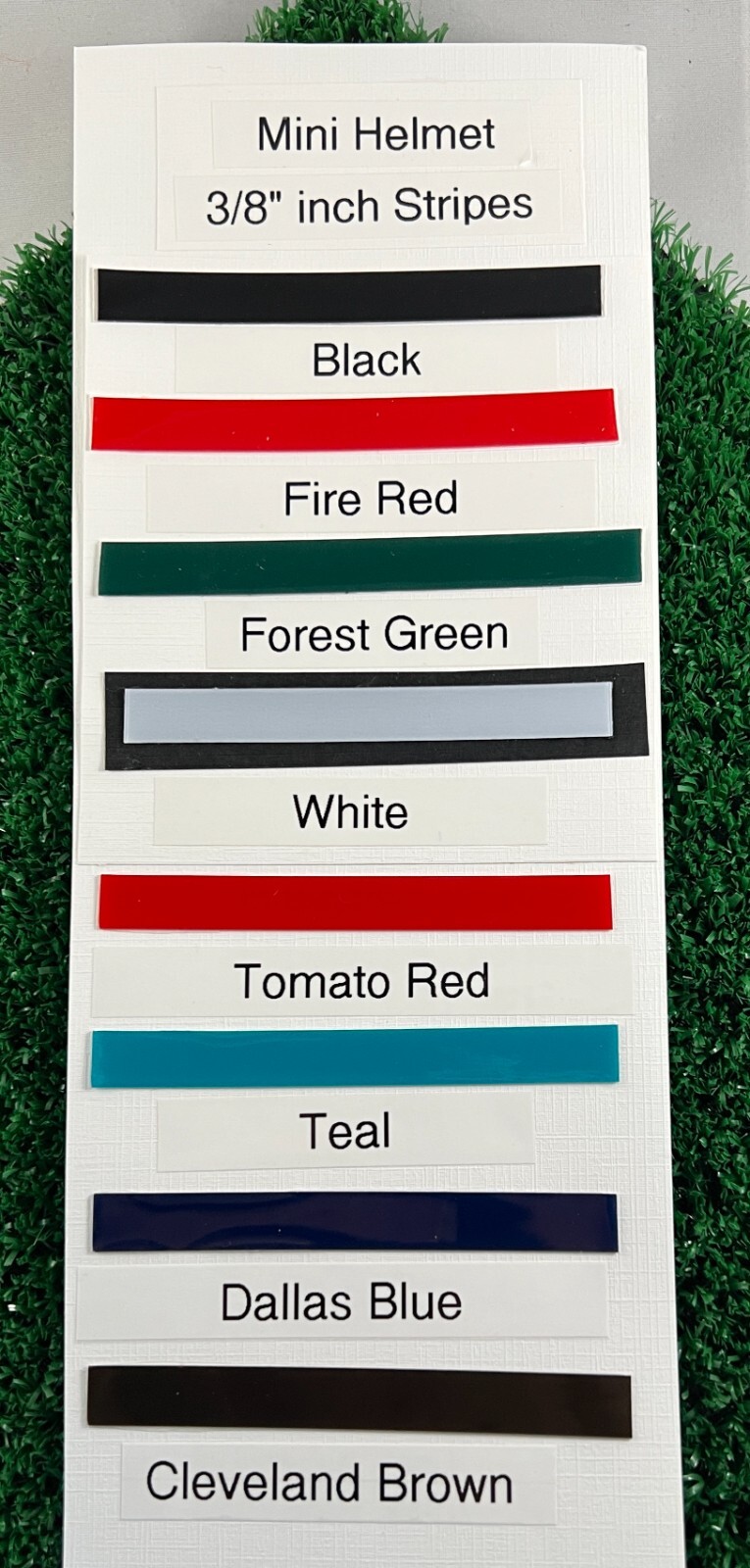 MINI HELMET STRIPE - 3/8" INCHES WIDE