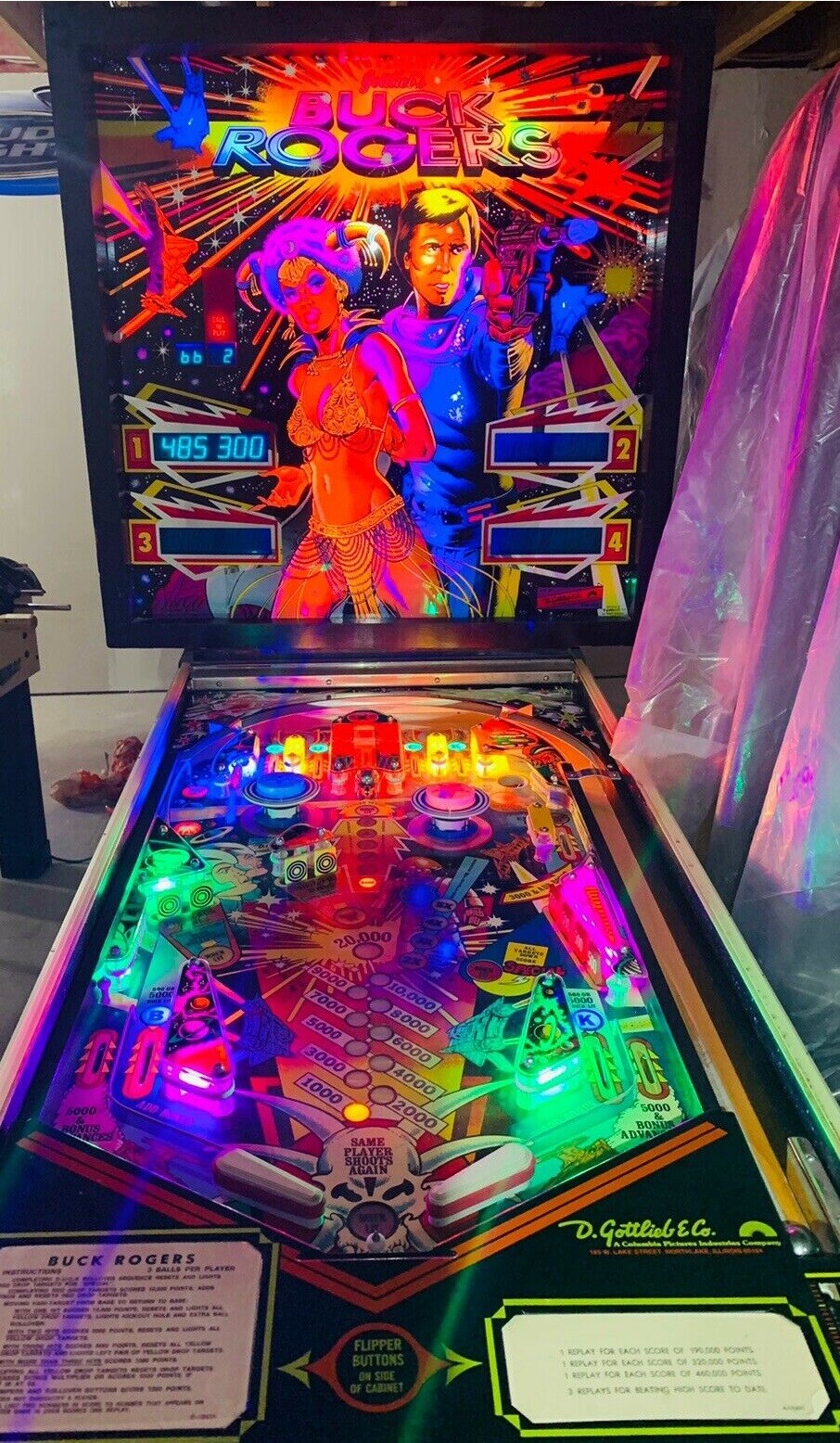 BUCK ROGERS Complete LED Lighting Kit custom SUPER BRIGHT PINBALL LED KIT