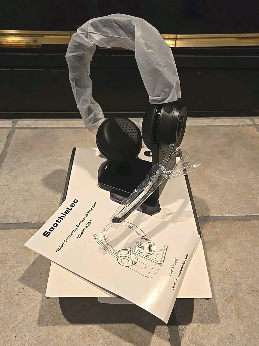 Soothielec KH53 Wireless Bluetooth Headset V5.1 with Noise Canceling Mic