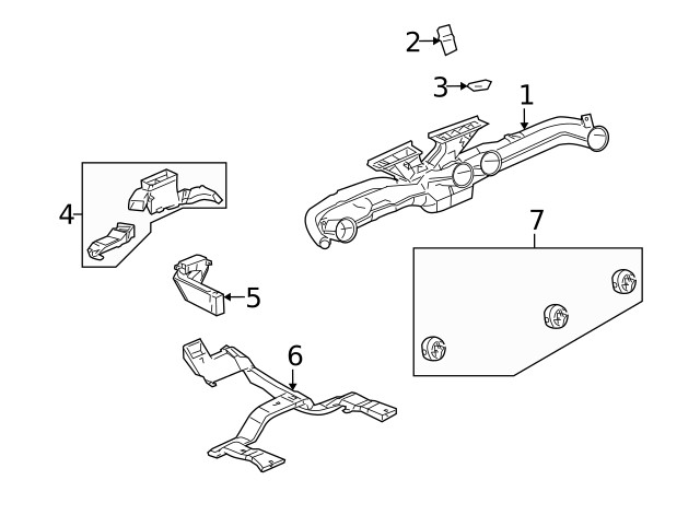 Genuine GM Lower Air Duct 15230791