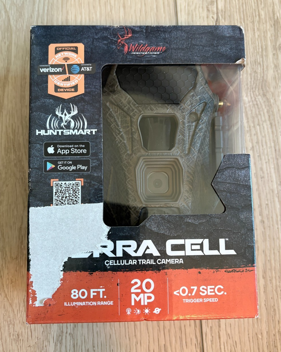 Wildgame Innovations TERRA CELL CELLULAR TRAIL CAMERA 20 MP 80 FT VERIZON & AT&T