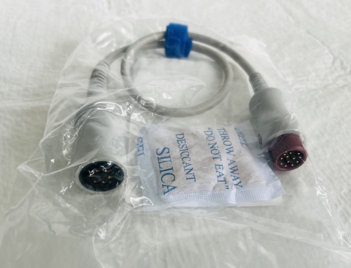 Mindray 0010-20-42795 IBP Adapter Cable 12 Pin Plug & 6 Pin Socket NEW