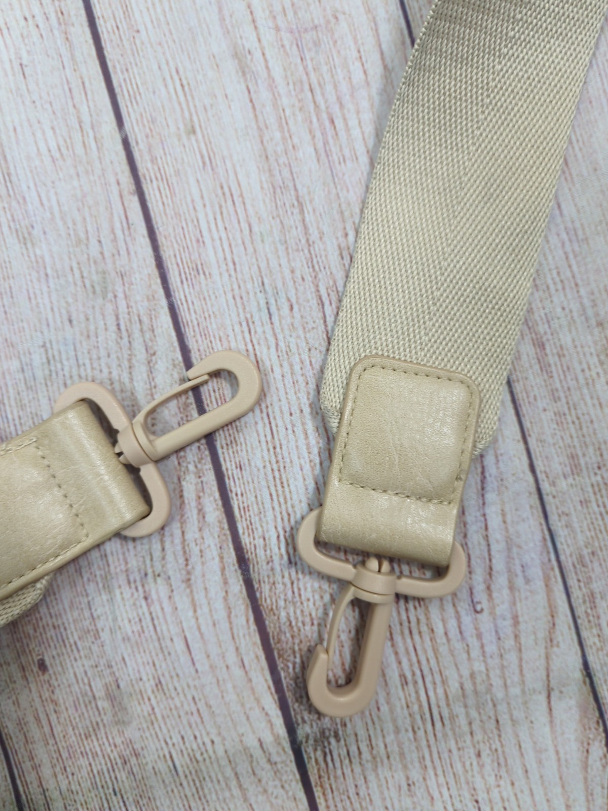 BEIS Padded Strap in Beige for Beige Bag Strap