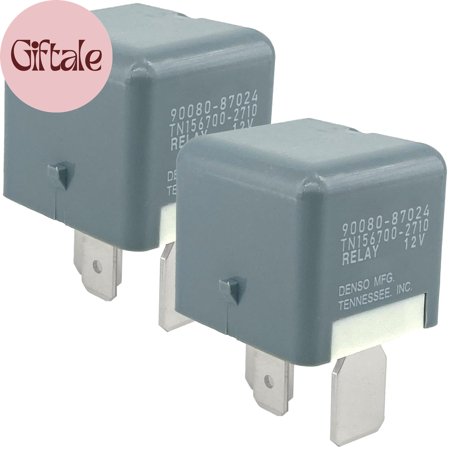 90080-87024 12V 4-Pin Automotive Relay (2-Pack) Compatible with Toyota Lexus Cam