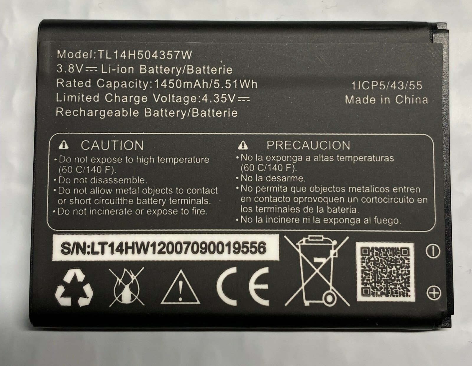 New Battery for AT&T Cingular Flip IV U102AA FLIP 4 TL14H5044357W SAME DAY SHIP