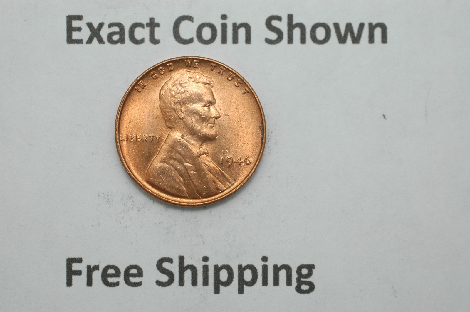 1946-P Lincoln Wheat Cent choice BU red uncirculated beautiful coin Free Ship