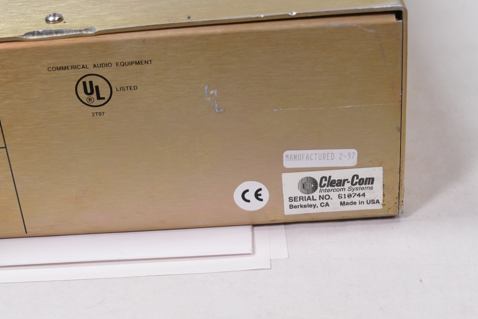 ClearCom MS-222 2-Channel Main Station