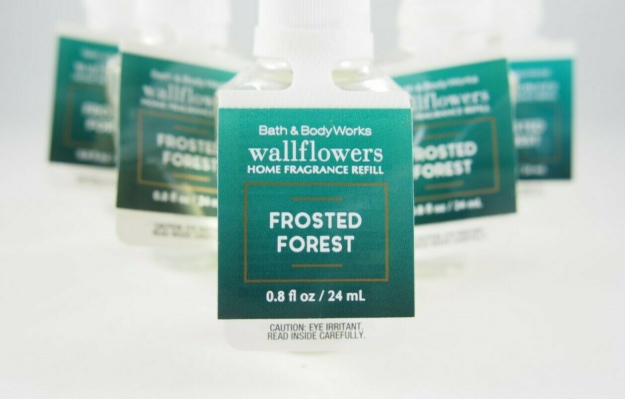 (10) Bath & Body Works FROSTED FOREST Wallflower Fragrance Refill Bulb 0.8oz Lot