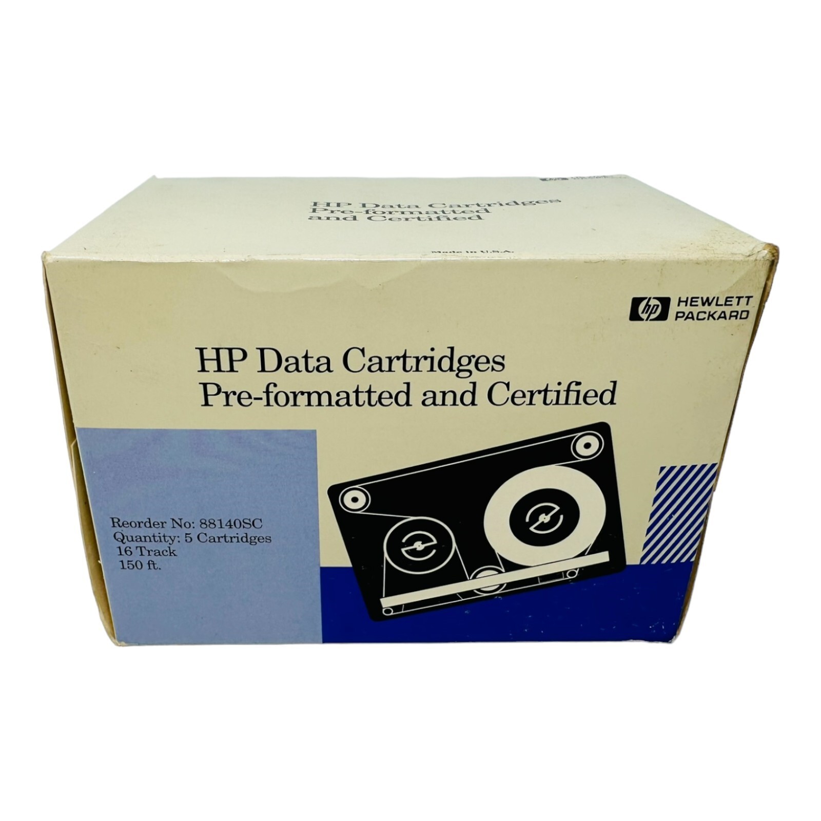 HP 88140LC/SC CERTIFIED DATA CARTRIDGES NEW/NOS FACTORY SEALED BOX OF 5