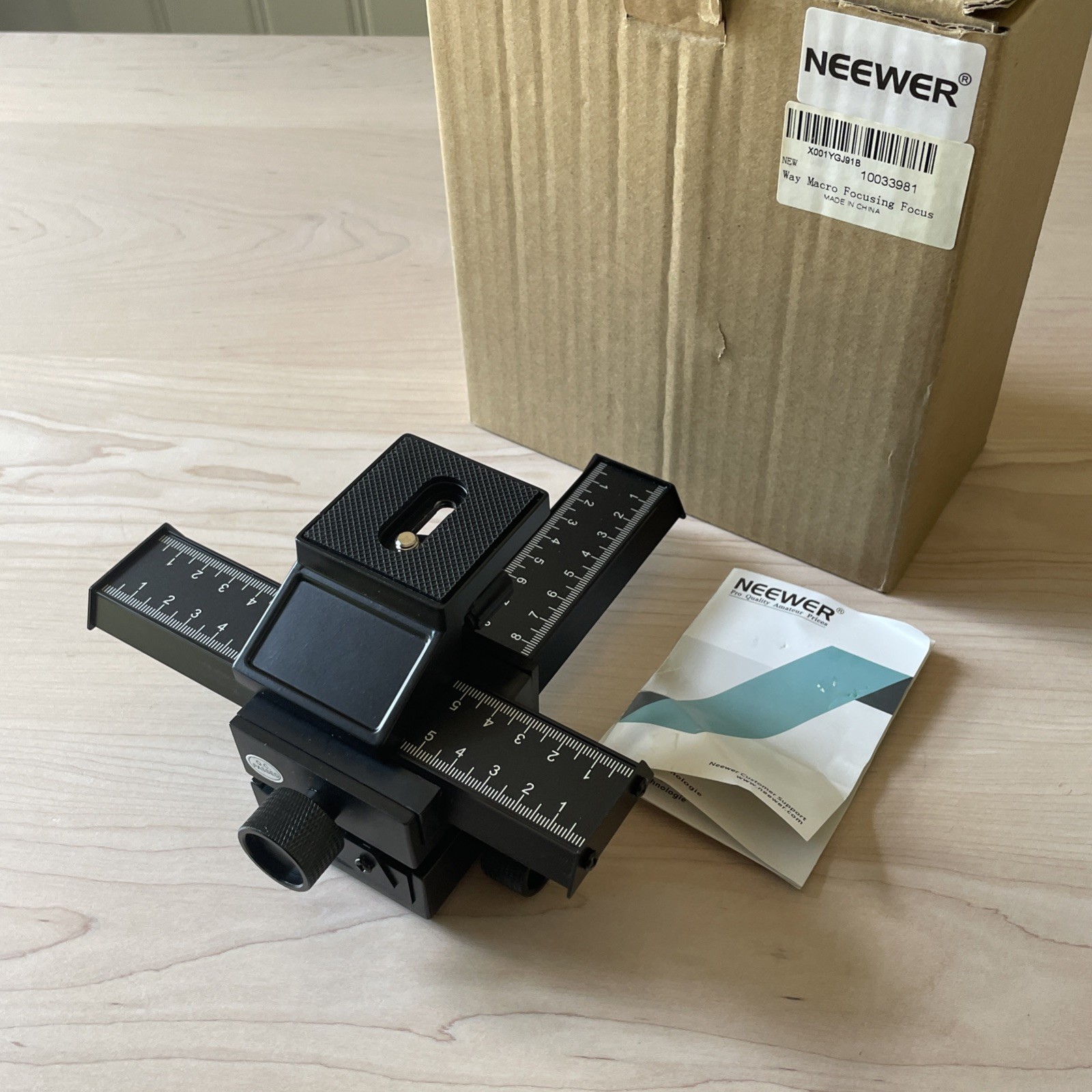 Neewer 4-Way Macro Focusing Rail Slider, Tripod Part Photography Camera 10033981