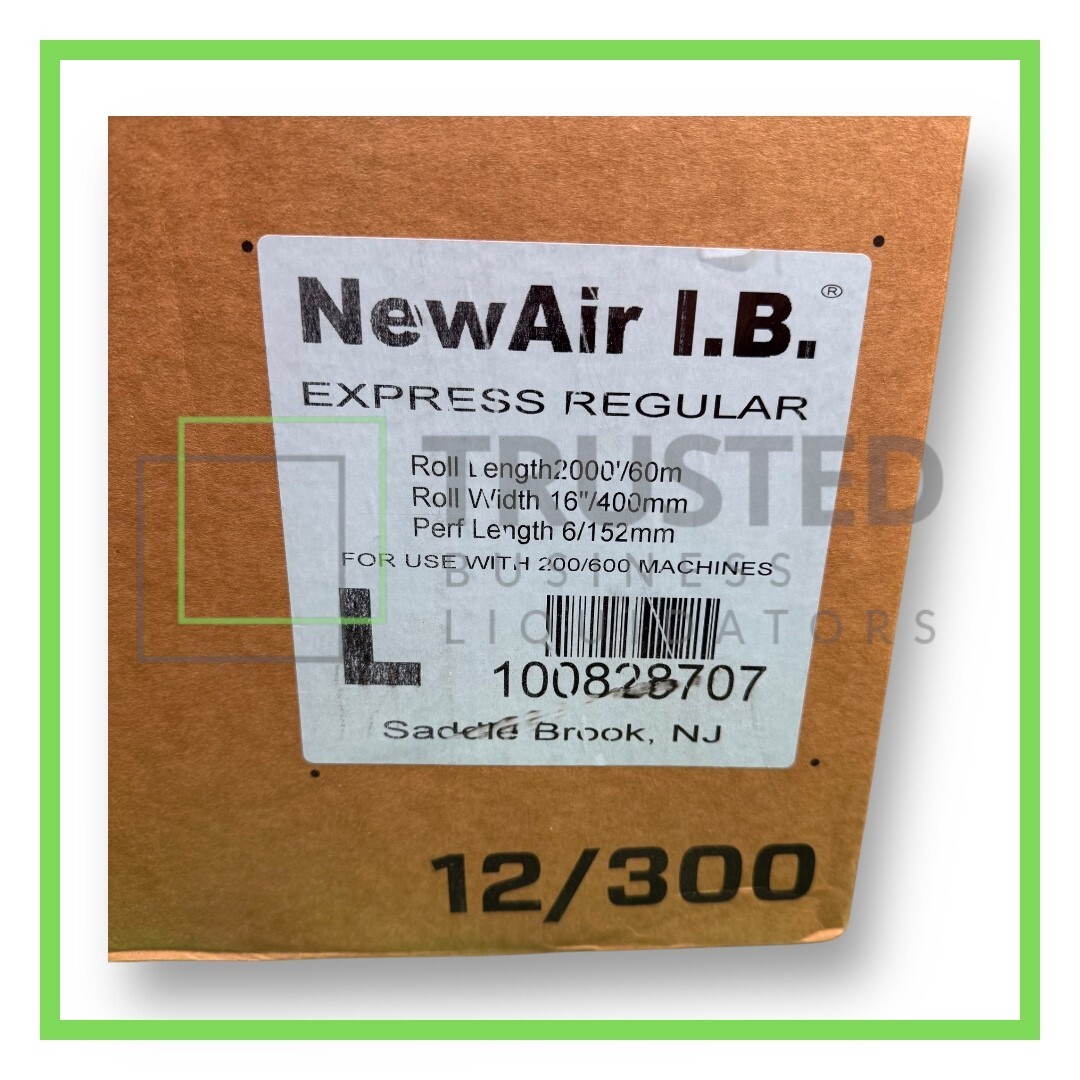 Sealed Air NewAir I.B. Express 16" x 2000' Inflatable Bubble Wrap Film 100828707