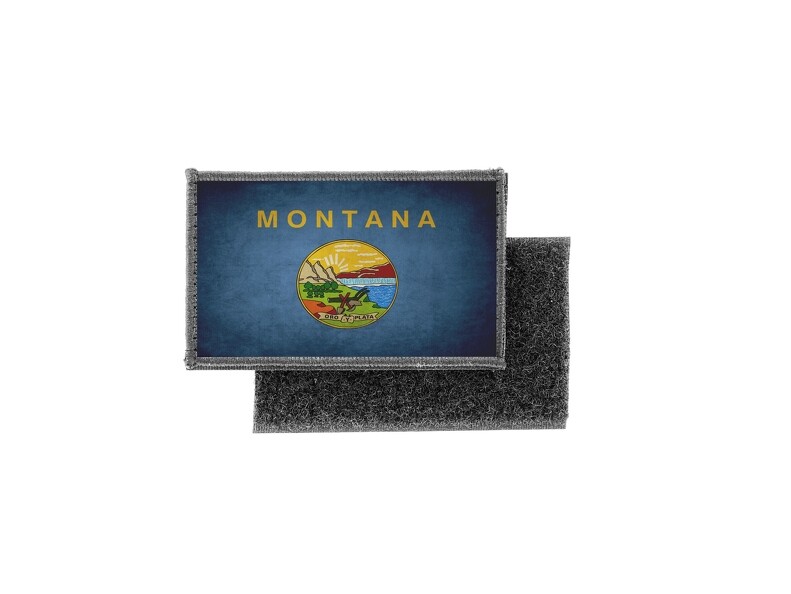 Vintage USA American Flag Patch Badge Montana