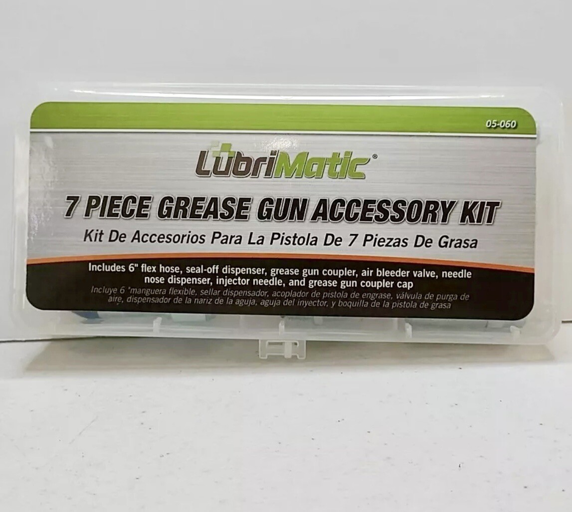 Lubrimatic 05-060 7 Pc Grease Gun Fitting Kit,Steel,12000 Psi