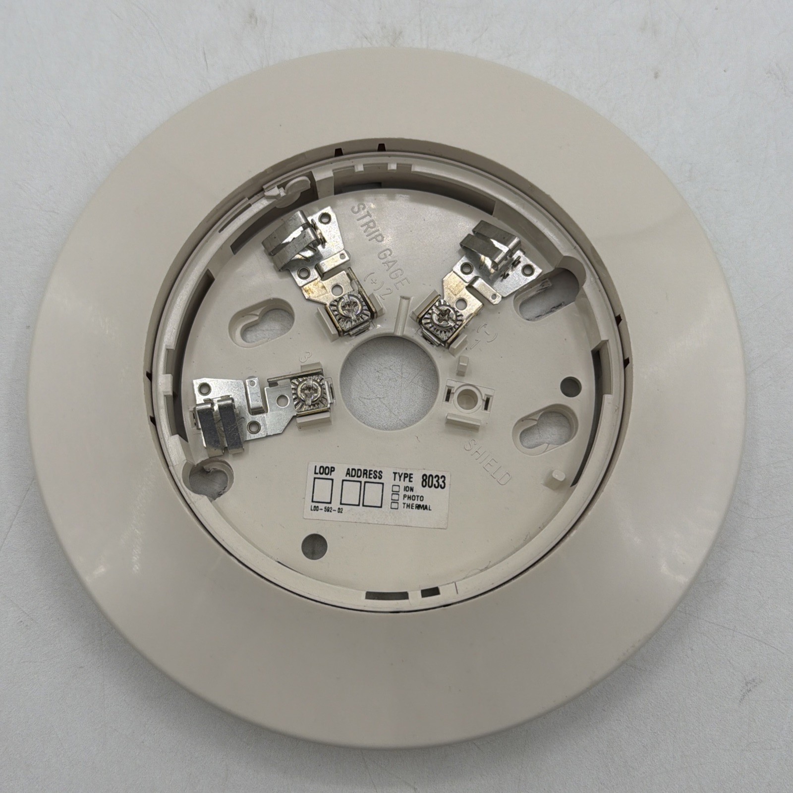 System Sensor B350LP Smoke Detector Mounting Base | Used | No Box | Wired Ivory