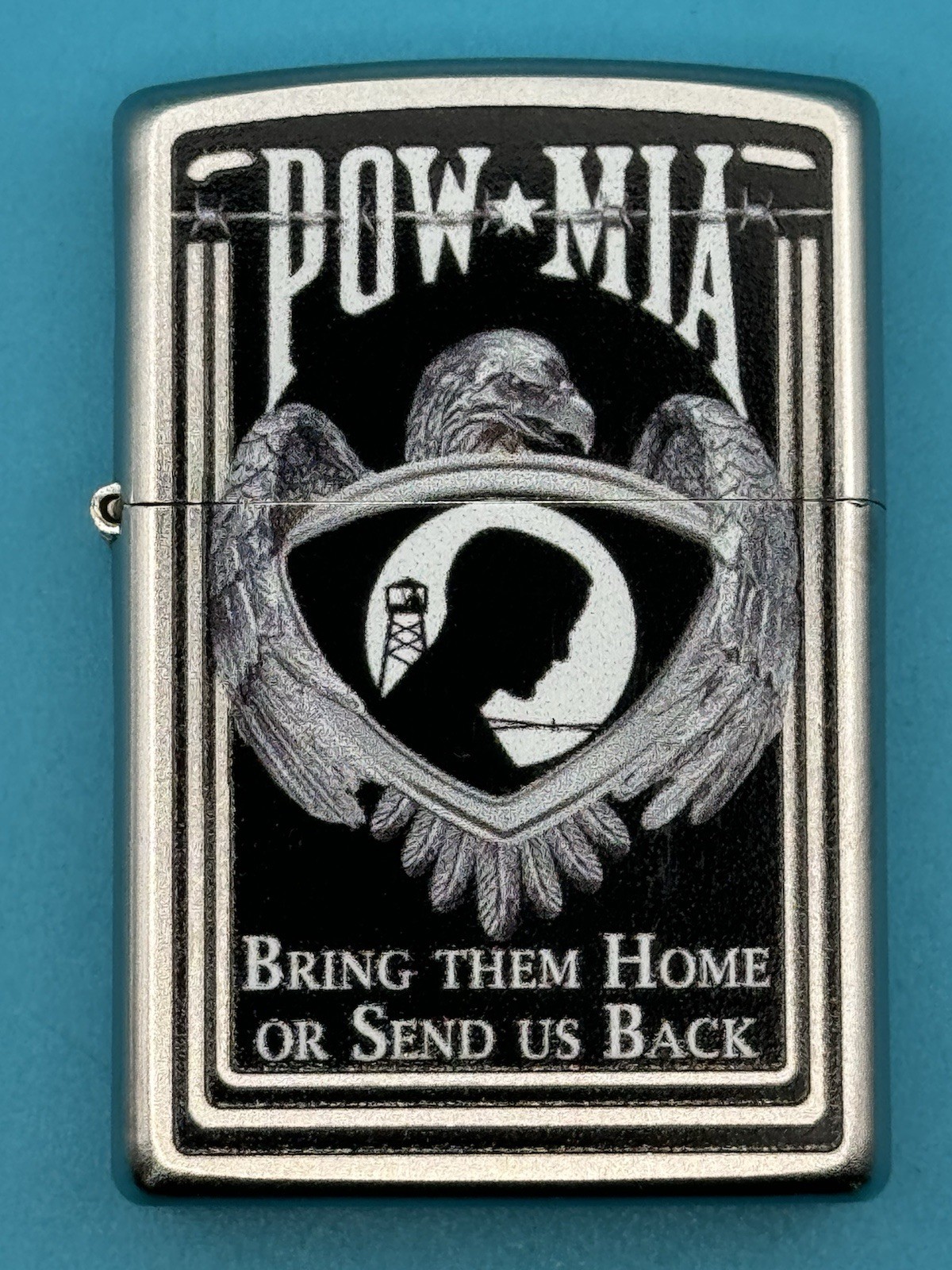 2021 POW MIA Bring Them Home Or Send Us Back Chrome Zippo Lighter NEW Bradford
