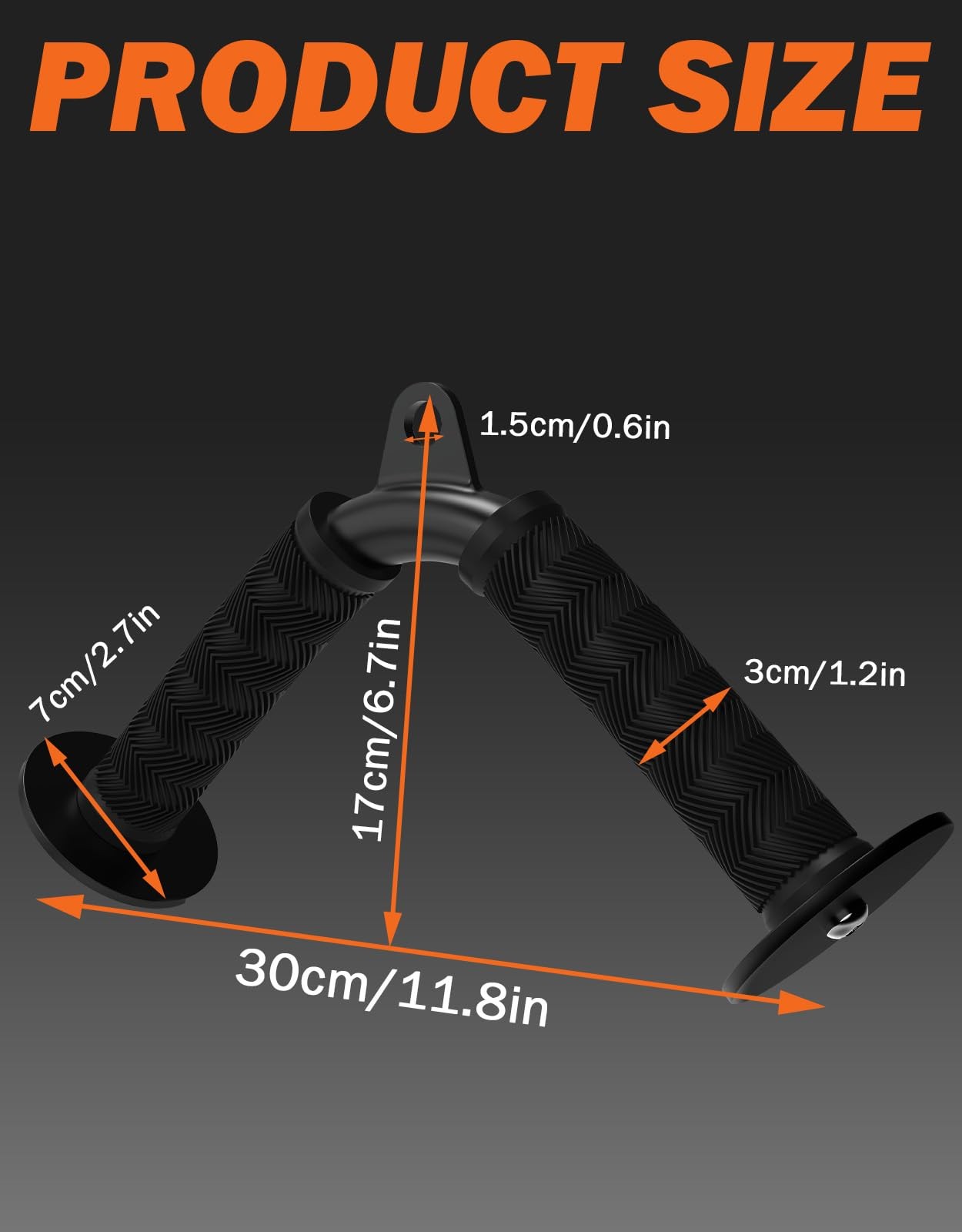 Tricep V Bar Cable Attachment, Tricep Pull Down Attachment for Home Gym Equip...