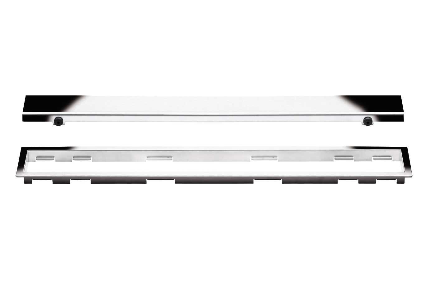 KERDI-LINE 3/4" Frame 20" Solid Grate Chrome KL1AR19EP50