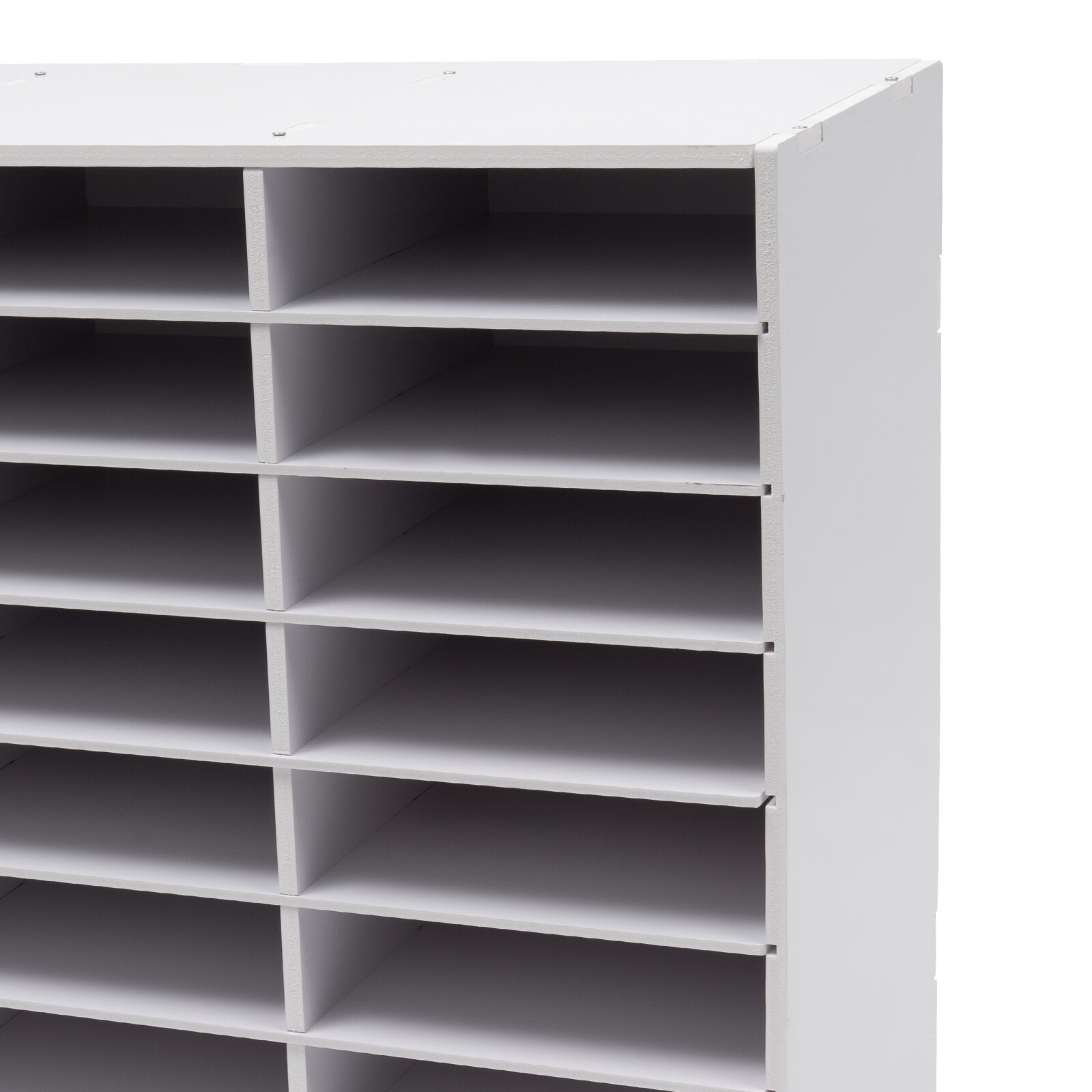 Classroom Mailbox - 24 Slots Literature Organizer, Construction Paper White