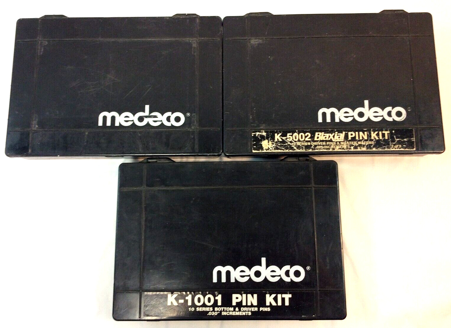 Lot of Three (3) MEDECO Pin Kits ~ K-1001, K-1002 & K-5002