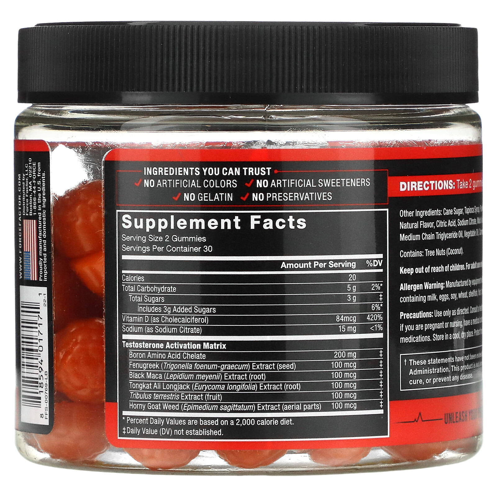 Test X180, Berry Punch, 60 Gummies