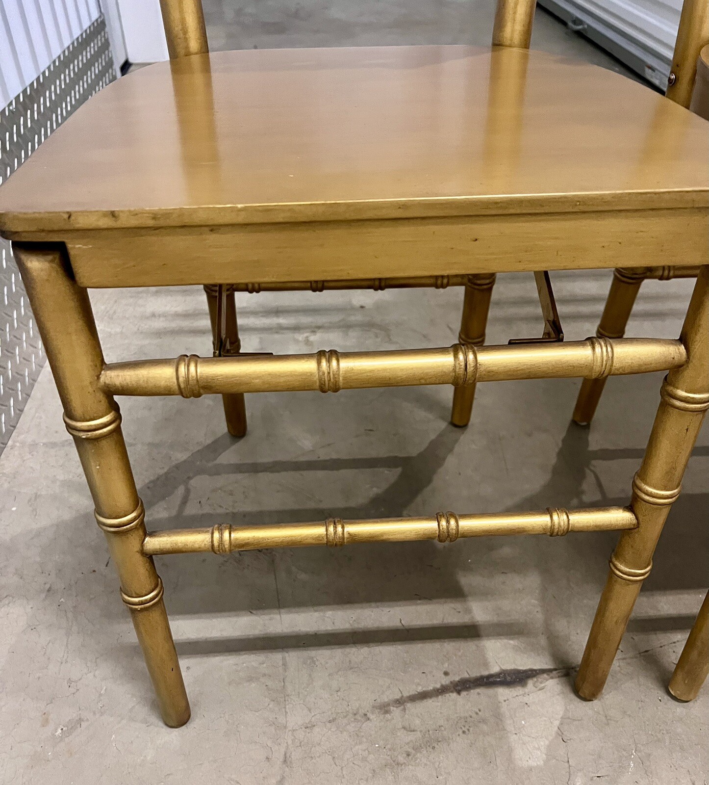 Set Of 2 Hillsdale Furniture LLC Ballroom Furniture Foldable Gold Color Chairs